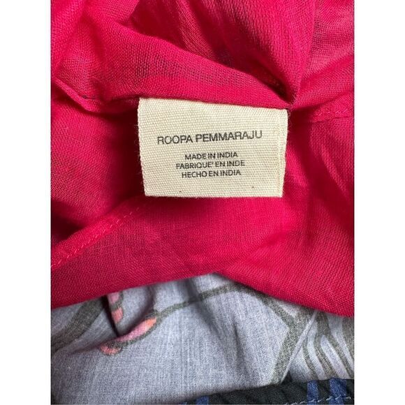 Roopa Pemmaraju floral halter top size XL   #3-0096 - Picture 5 of 6